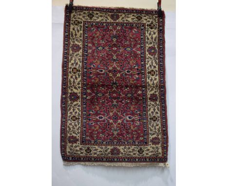 Near pair of Kayserie rugs, north central Anatolia, first half 20th century, the largest  4ft. 9in. X 3ft. 1in. 1.45m. X  0.9