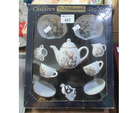 Original boxed set of Rutter Porzellan German M.J Hummel childrens miniature teaset with teapot.(B.P. 21% + VAT) 