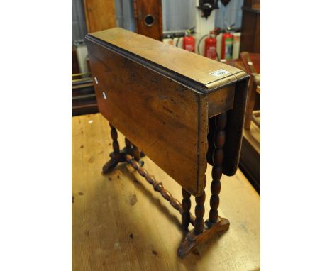 19th Century Sutherland table on bobbin turned supports and casters. (B.P. 21% + VAT) 
