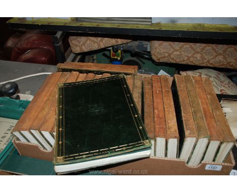 22 volumes, The Encyclopedia Britannica Eleventh edition, leather bound 