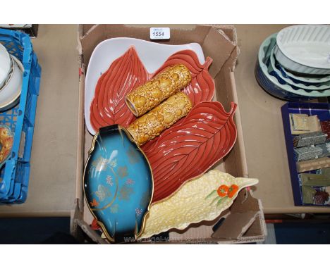 A quantity of Carltonware dishes including Bleu Royale