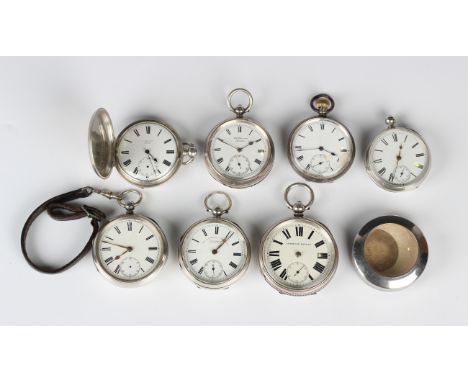 A silver hunting cased keywind gentleman's pocket watch, the jewelled cylinder movement detailed 'C. Ketterer', case diameter