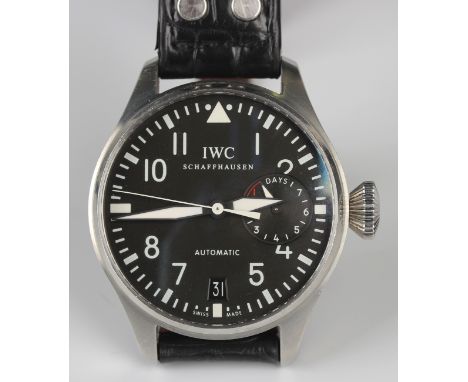An International Watch Company (IWC) Schaffhausen Big Pilot's steel cased automatic gentleman's wristwatch, Ref. IW500901, th