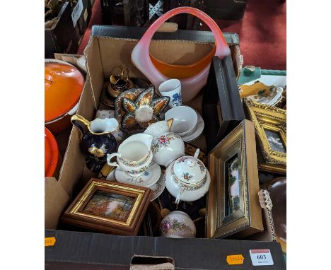 Miscellaneous items to include a Coalport floral part tea service