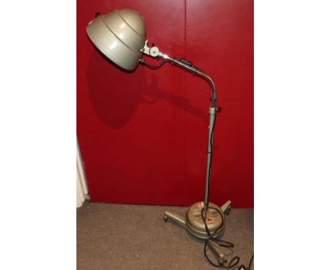 A Hanovia Lamps of Slough, England, the prescription model No. 7 adjustable industrial light