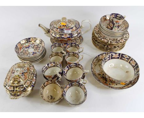 A 19th century Royal Crown Derby imari part tea and coffee service (a/f)