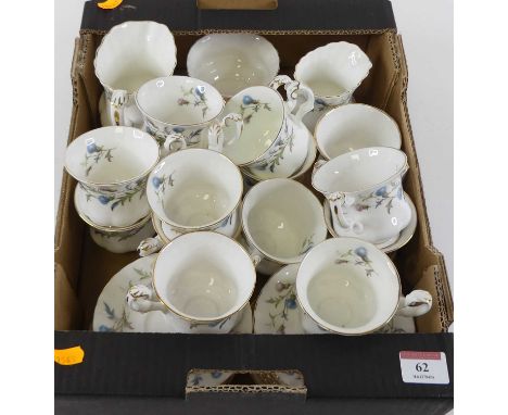A Royal Albert part tea service in the Brigadoon pattern