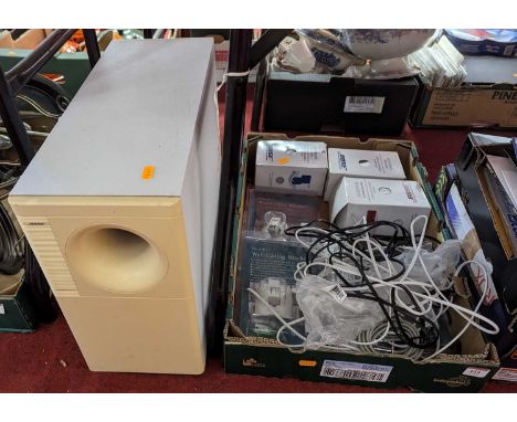 Electronic items to include a Bose Acoustimas 5 series speaker
