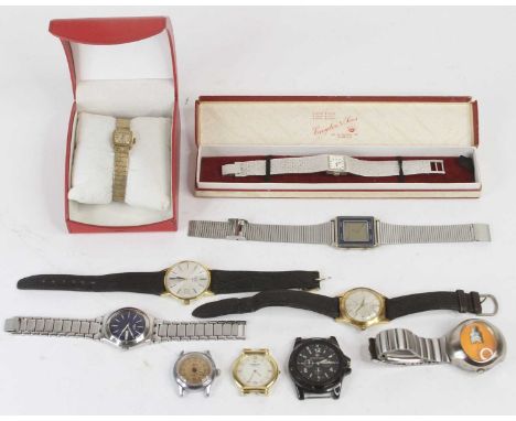 A collection of fashion wristwatches, to include Sonik, Rotary and Geneva 