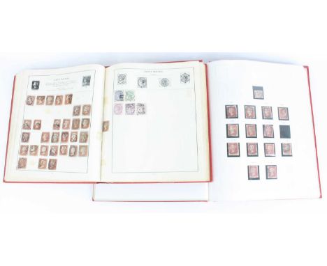 A Strand stamp album, the contents being Commonwealth examples to include Great Britain, 1d reds, various plates, 1/2d blue &