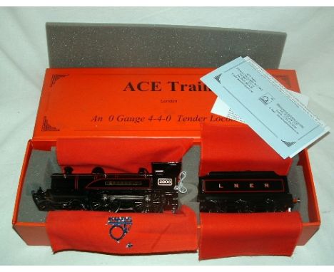 ACE TRAINS 0 Gauge 3R E3 Celebration Class LNER Black 4-4-0 no 2006 'George V'. Mint Boxed with Instructions