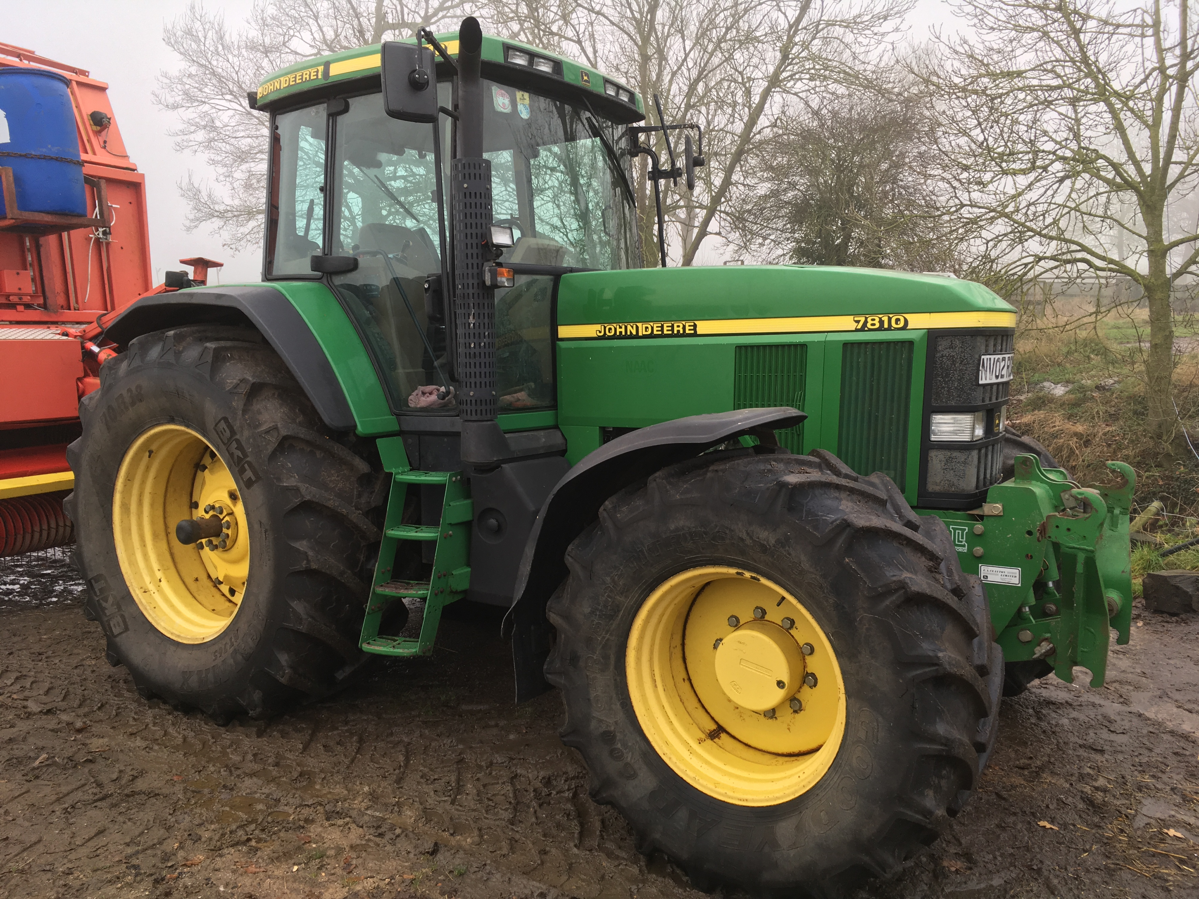 2002 John Deere 7810 4wd Tractor Reg Nv02 Rdu 7578 Hrs 50k Auto