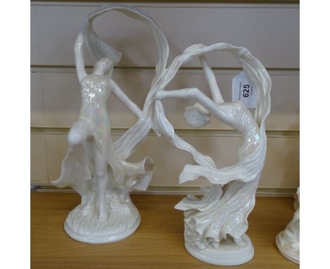 2 Royal Worcester limited edition figures, The Spirit of Dance, and The Dance of Time, tallest 30cm 