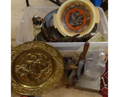 Tools, Shelley meat plate, jug etc 