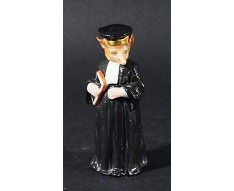 MONSIEUR REYNARD, Royal Worcester candle extinguisher or snuffer, date code for 1876-91, puce factory mark, height 10cm