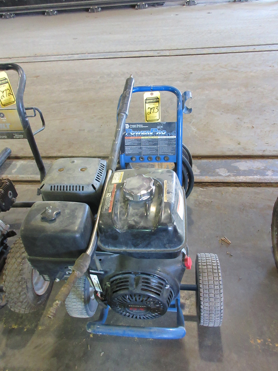 NAPA POWER PRO PRESSURE WASHER MODEL 81213600HA, S/N 10815474