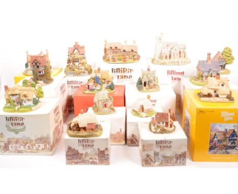 Lilliput Lane - A collection of 20th Century Lilliput Lane cottage model figures all in original boxes. Comprising of St Lawr