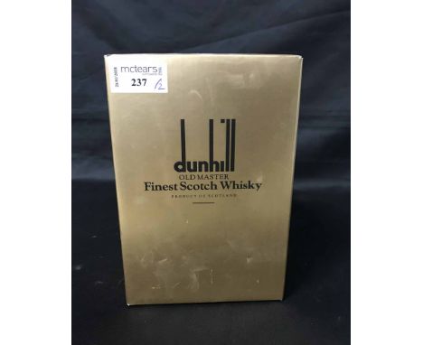 DUNHILL 'OLD MASTER' WHISKYone bottle, with commemorative Dunhill putter
