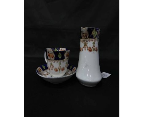 ST. MICHAELS GILT AND FLORAL TEA SERVICE