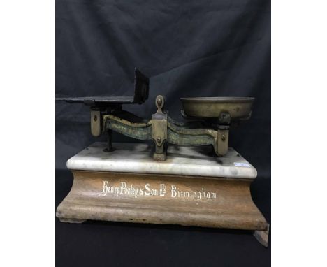 SET OF HENRY POOLEY & SONS LTD BIRMINGHAM SCALES 