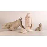 Wade collection of damaged Wade Bisque items to include World of Survival Water Buffalo (at