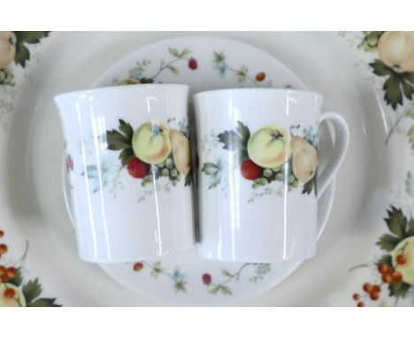 A very large collection of Royal Doulton Miramont pattern tea &amp; dinner ware to include - 4 open veg dishes, 3 serving pla