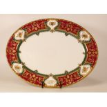 Large De Lamerie Fine Bone China heavily gilded Special Commission with Personal Motif for AL Mirqab