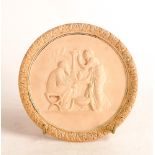 After Bertel Thorvaldsen earthenware relief plaque depicting two of the four seasons, Autumn and