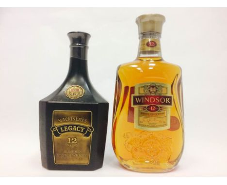 MACKINLAY'S LEGACY 12 YEARS OLD
Blended Scotch Whisky
Full sized bottle, no capacity or strength stated.
WINDSOR AGED 12 YEAR