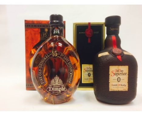 OLD PARR SUPERIOR
Blended Scotch Whisky
750ml, 43% volume, in carton.
DIMPLE 15 YEARS OLD
Blended Scotch Whisky
70cl, 40% vol