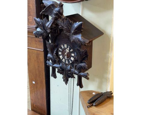 Black Forest double weight cuckoo clock.