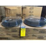 (100) Sets - 16 Inch & 18 Inch Plastic Platters with Dome Lid
