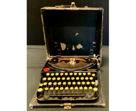 A Remington portable typewriter, c.1940, cased 