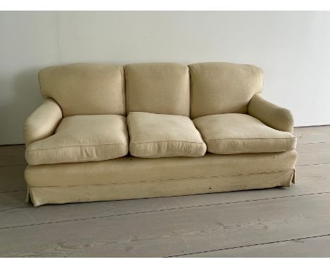 Three seater sofa by Peter Dudgeon (W207cm D86cm)