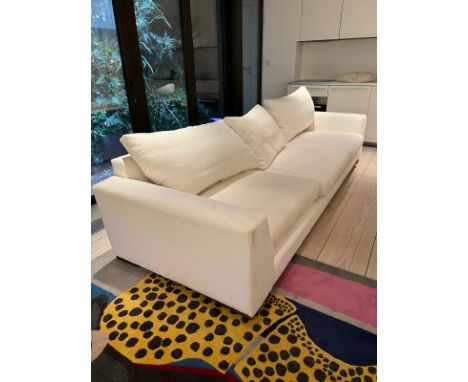 A large white sofa (H57cm D102cm SH42cm W320cm approx)