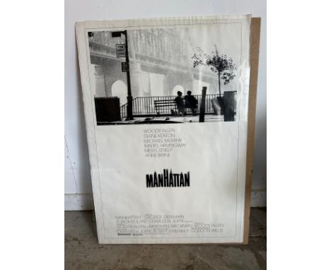 A vintage poster from the Woody Allen film Manhattan 