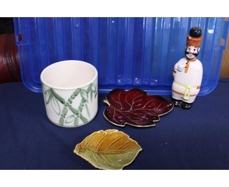 Four pieces of collectable ceramics including Poole and Carltonware 