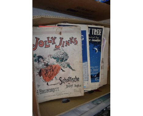 A selection of vintage piano music booklets and sheets including A Nightingale Sang in Berkeley Square, The Dancing Years-Ivo
