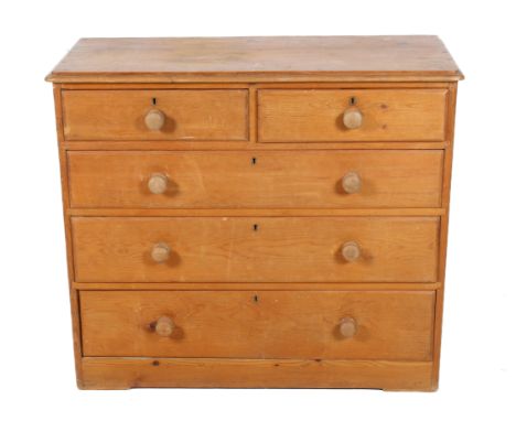 Vintage pine chest of four drawers. Having two short over three long graduated drawers. H92cm x W106cm x D45cm