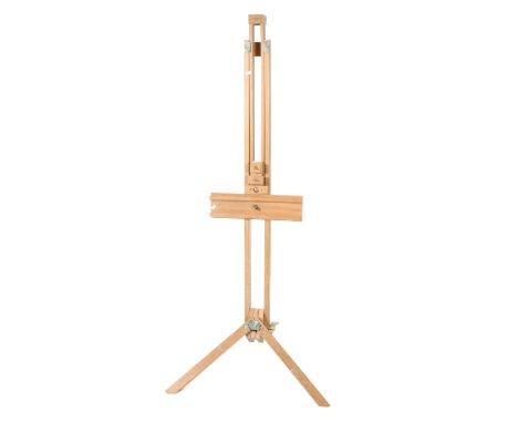 Large freestanding fully adjustable artist's painting easel. Stamped 'Windsor and Newton'. 