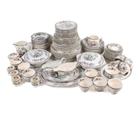 A 20th century tea and dinner service in the 'Indian Tree' pattern. Including tureens, plates, cups and saucers, bowls, etc.