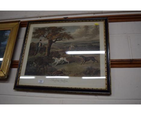 Two 19th century coloured hunting prints, entitled Partridge Shooting and Coursing