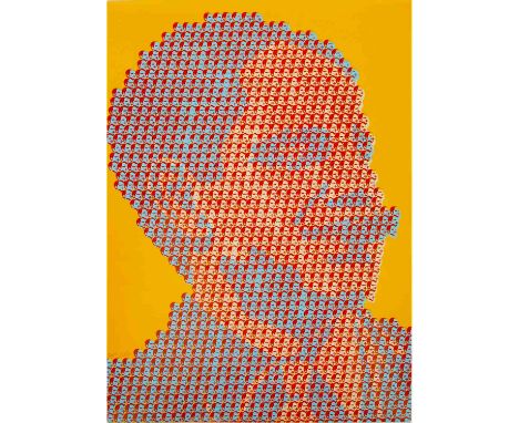 BAYRLE, Thomas (geb.1937) 'Portrait', um 1975 Farbsiebdruck/Papier, u.li.mit Bleistift von Hand signiert und nummeriert 22/50