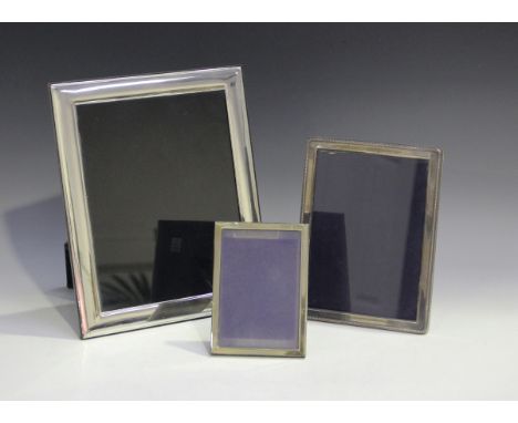 An Elizabeth II silver mounted rectangular photograph frame, London 2008 by Harrison Brothers &amp; Howson Ltd, height 28cm, 