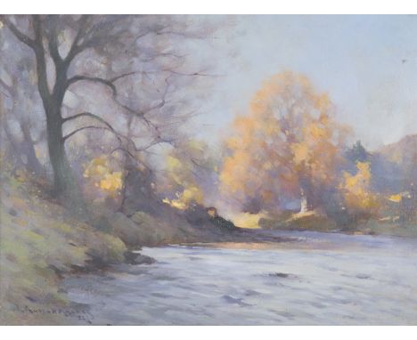 Robert Russell Macnee - 'The Last of the Days Glory', 20th century oil on canvas, signed and dated '22 recto, partially title
