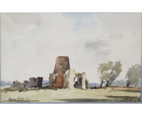 Edward Wesson - St. Benet's Abbey, 20th century watercolour, signed, 32cm x 50cm, within a mount.Buyer’s Premium 24.5% (inclu