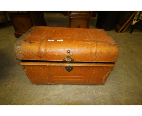 Painted Tin Trunk