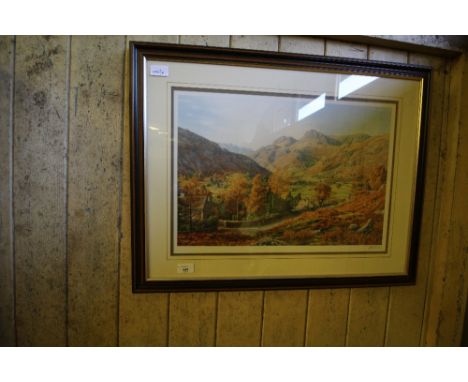 K. Melling signed print - Great Langdale
