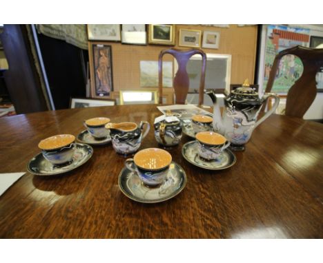 Japanese Satsuma Tea Service - Dragons