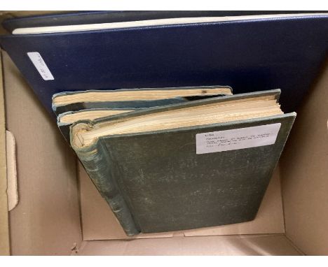 STAMPS USA Box with various albums including a printed Safe album for mint commemorative issues from 1893 to 1969 with a usef